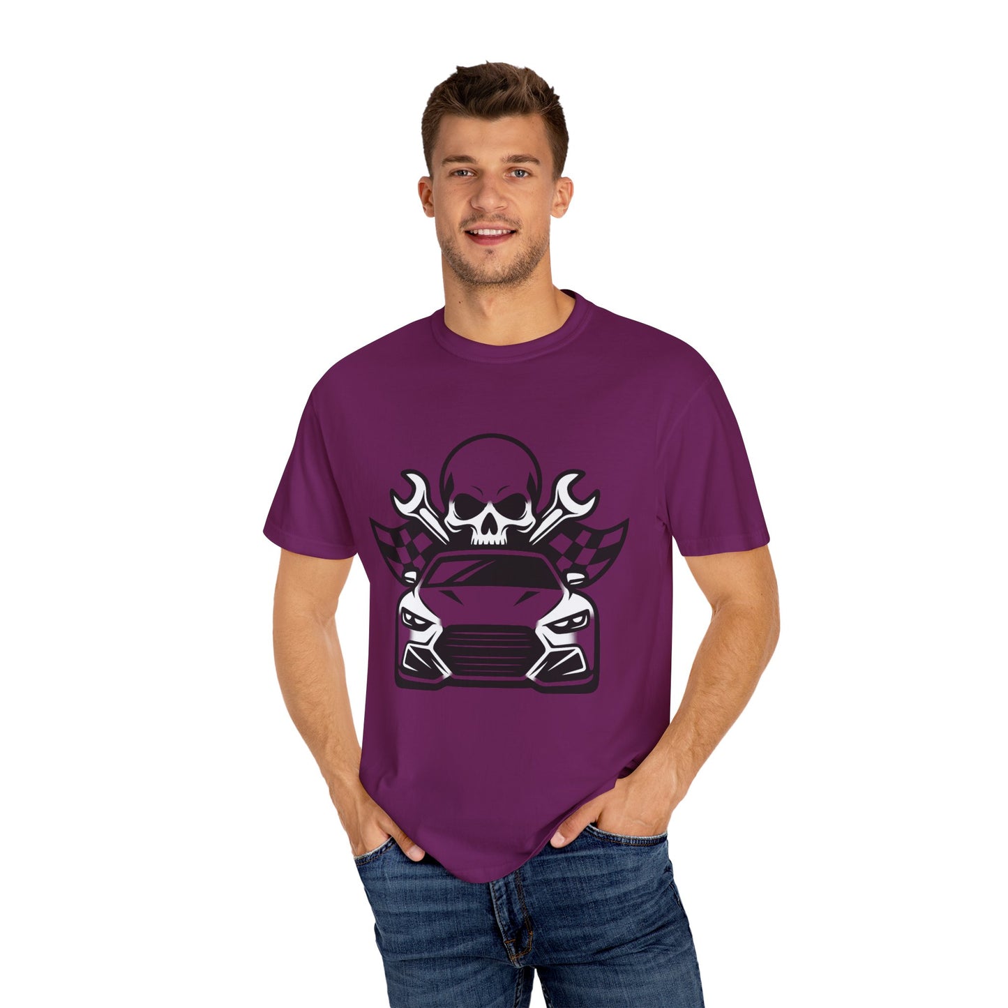 Skull Car T-Shirt Unisex