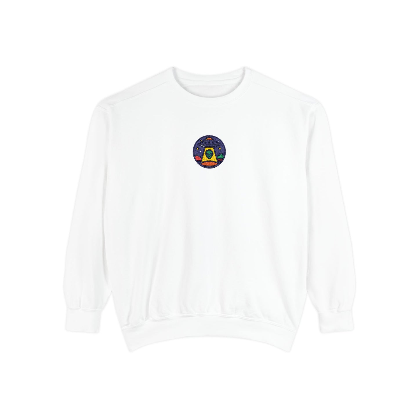 UFO Embroidery Premium Unisex Sweatshirt