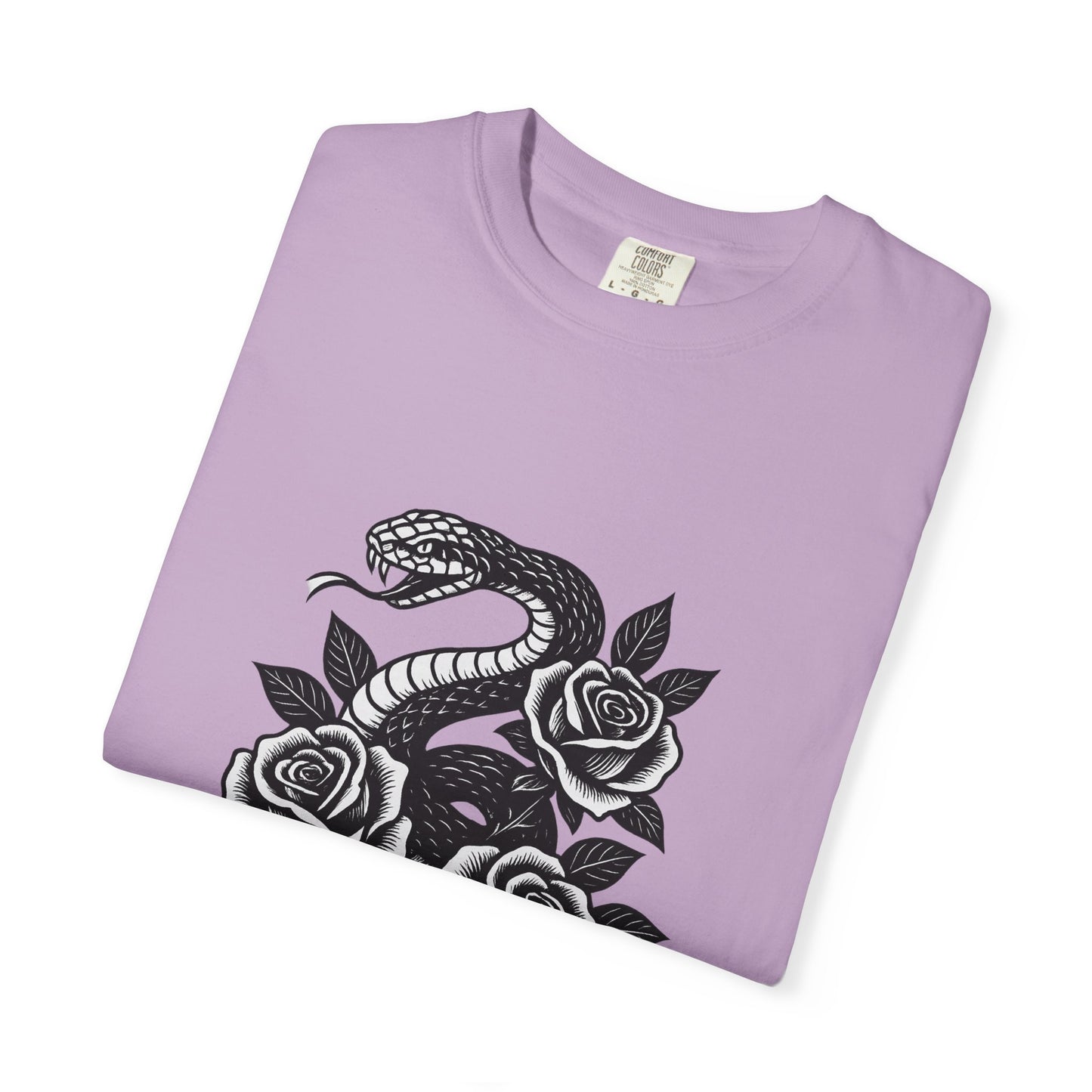 Snake and Roses Graphic T-Shirt