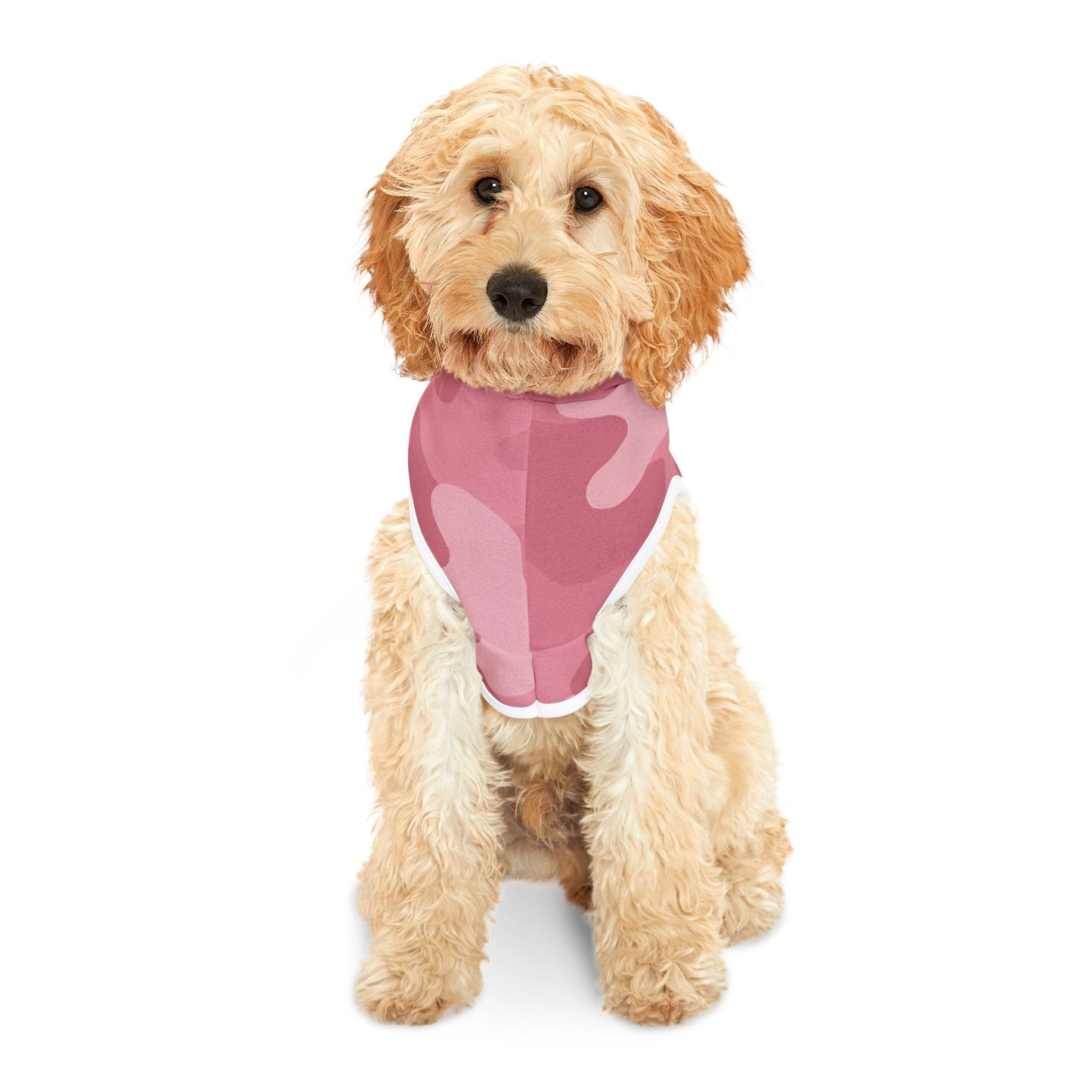 Pink. Camo Pet Hoodie for Dogs