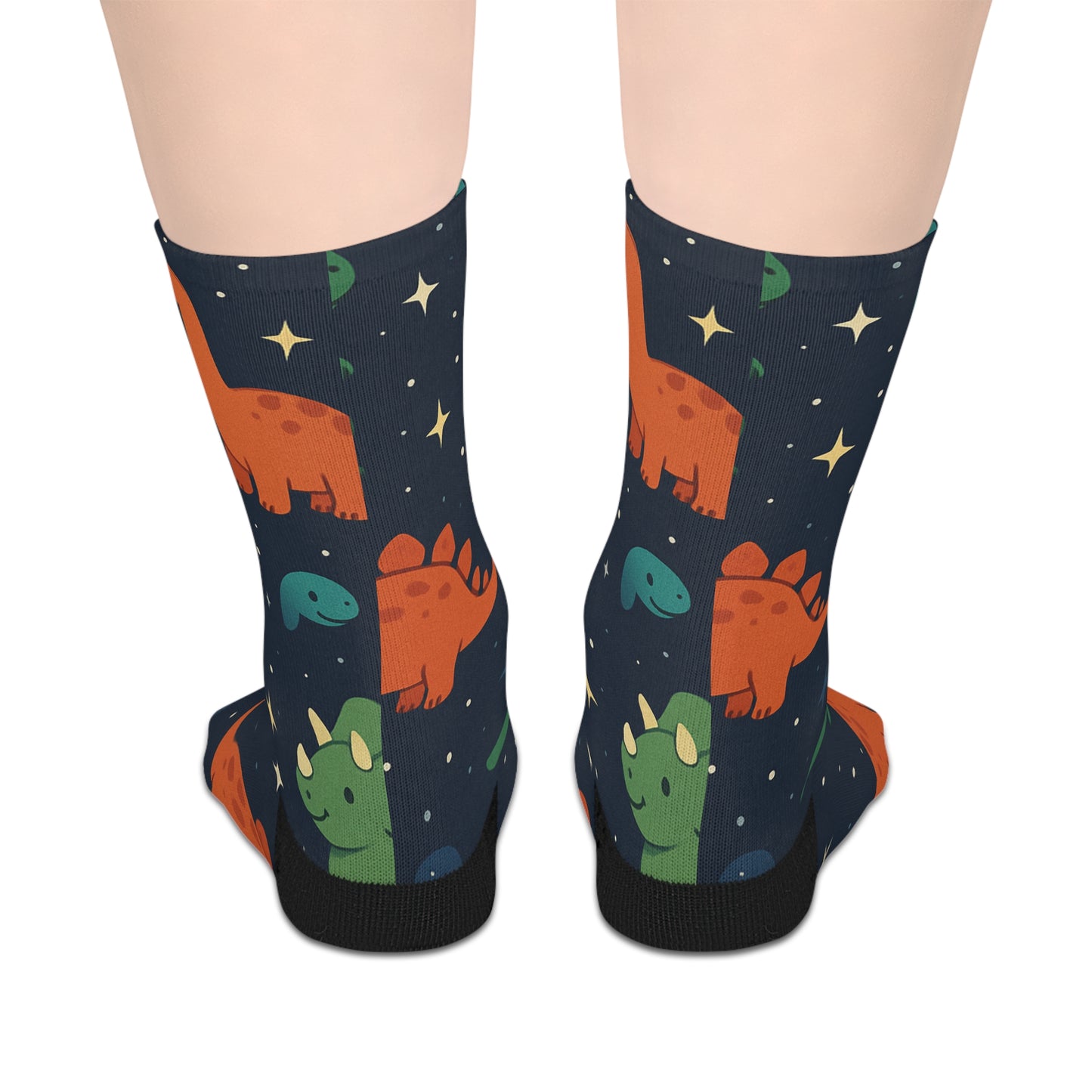 Dinosaur-Themed Mid-Length Socks