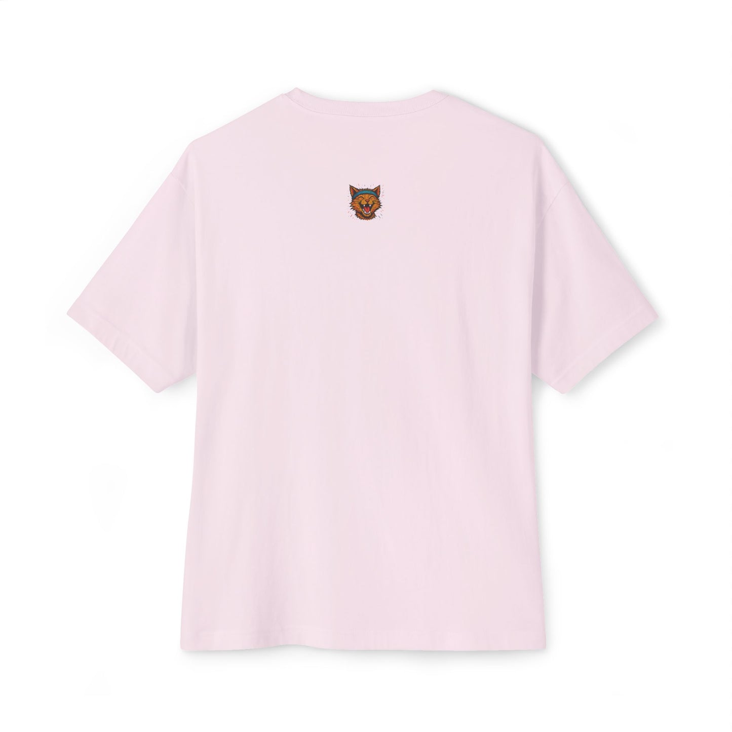 Chaotic Cat Graphic Tee, Unisex Oversized