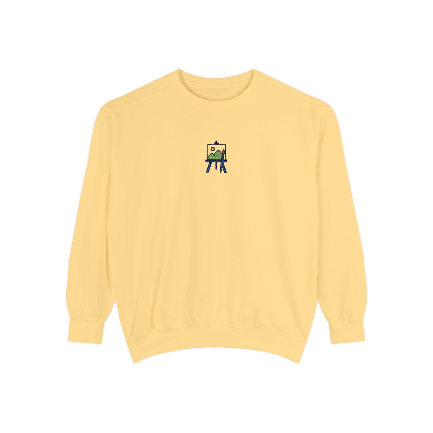 Paint Sweatshirt with Artistic Design Embroidery Unisex