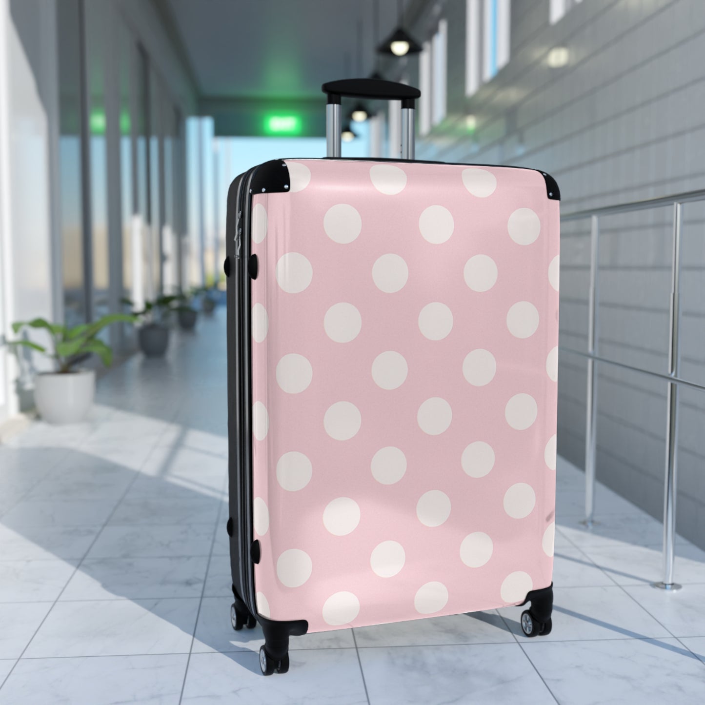 Pink Polka Dot Suitcase