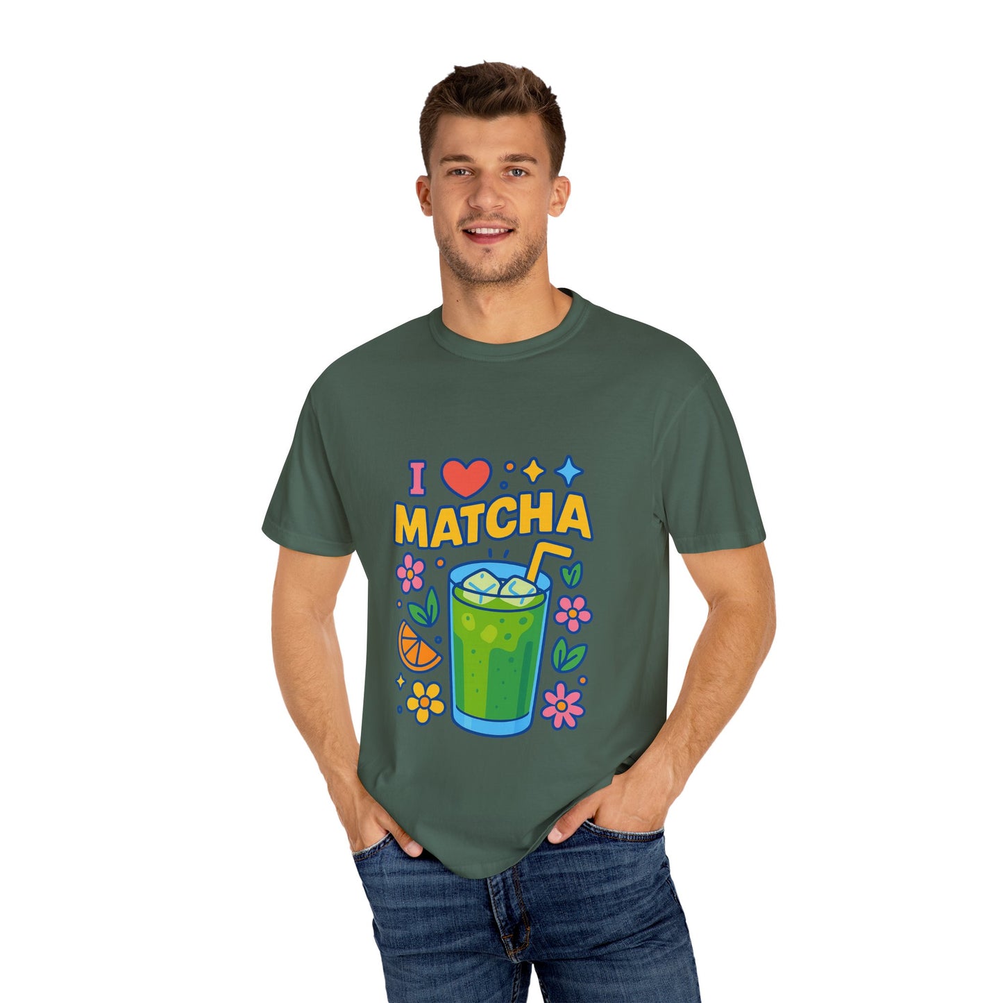 Matcha-Lover Unisex Garment-Dyed T-shirt