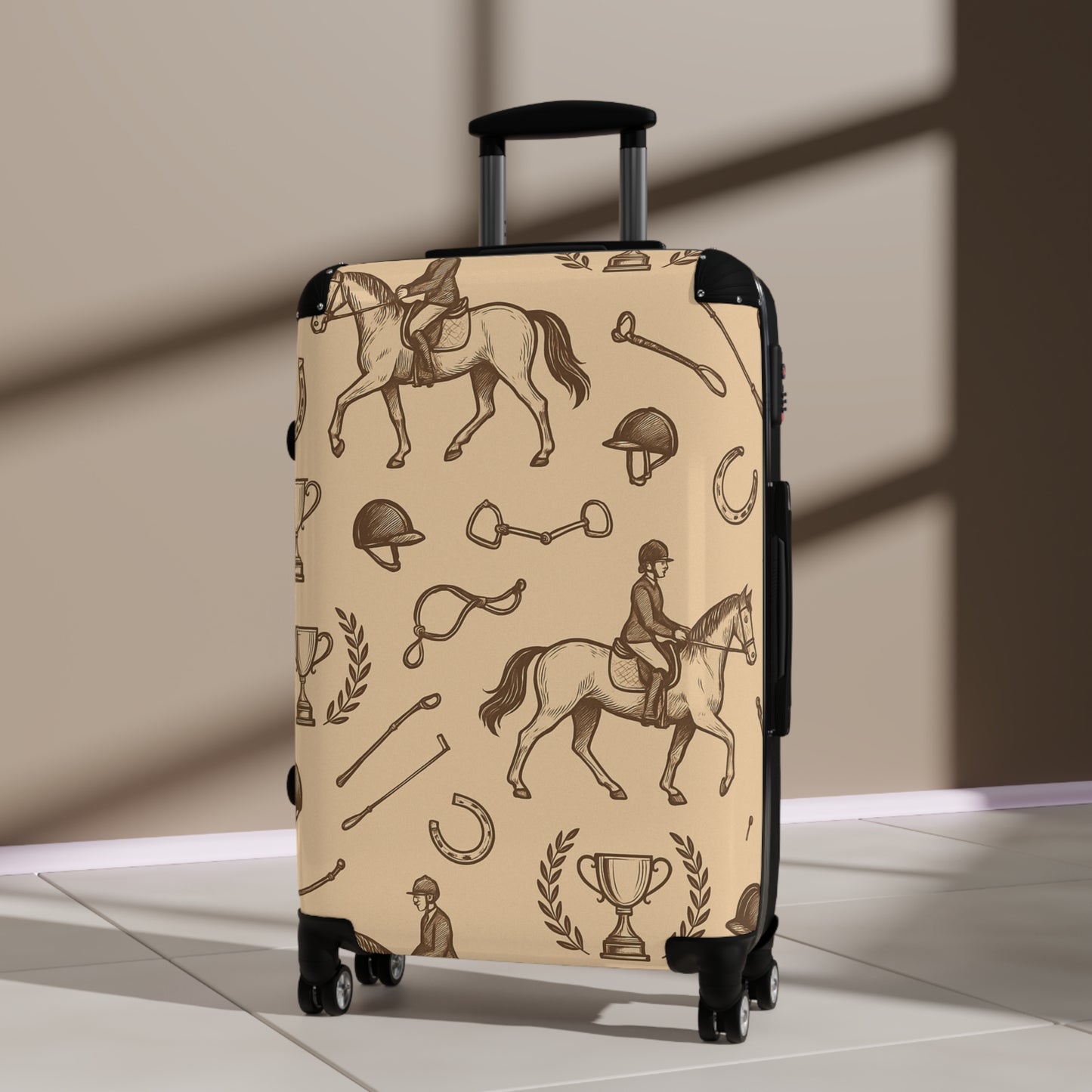 Equestrian Pattern Suitcase