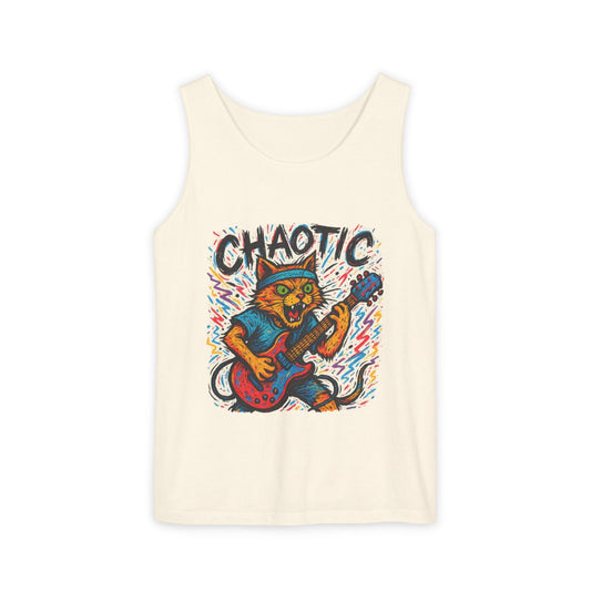 Chaotic Cat Unisex Tank Top