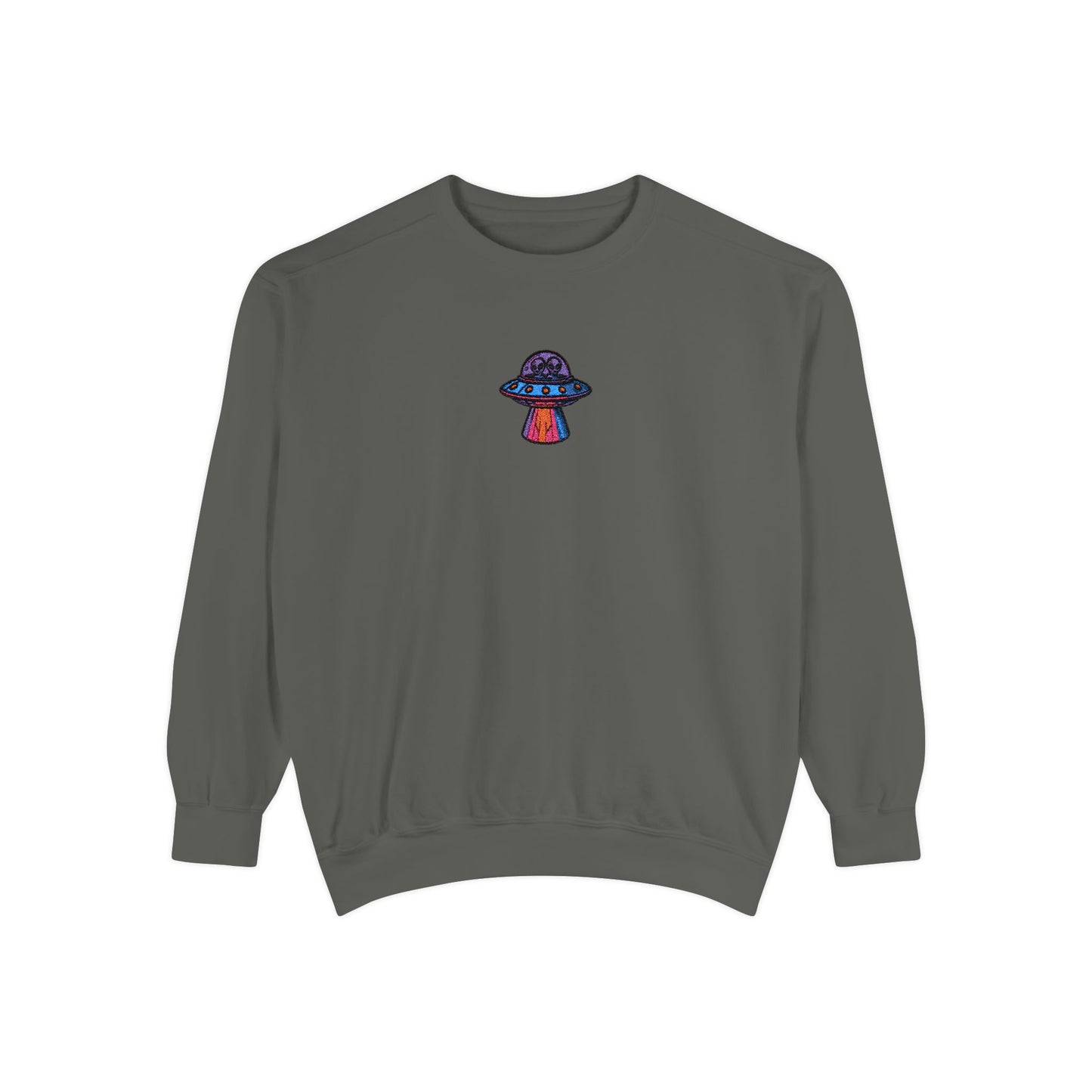 Alien UFO Embroidery Sweatshirt