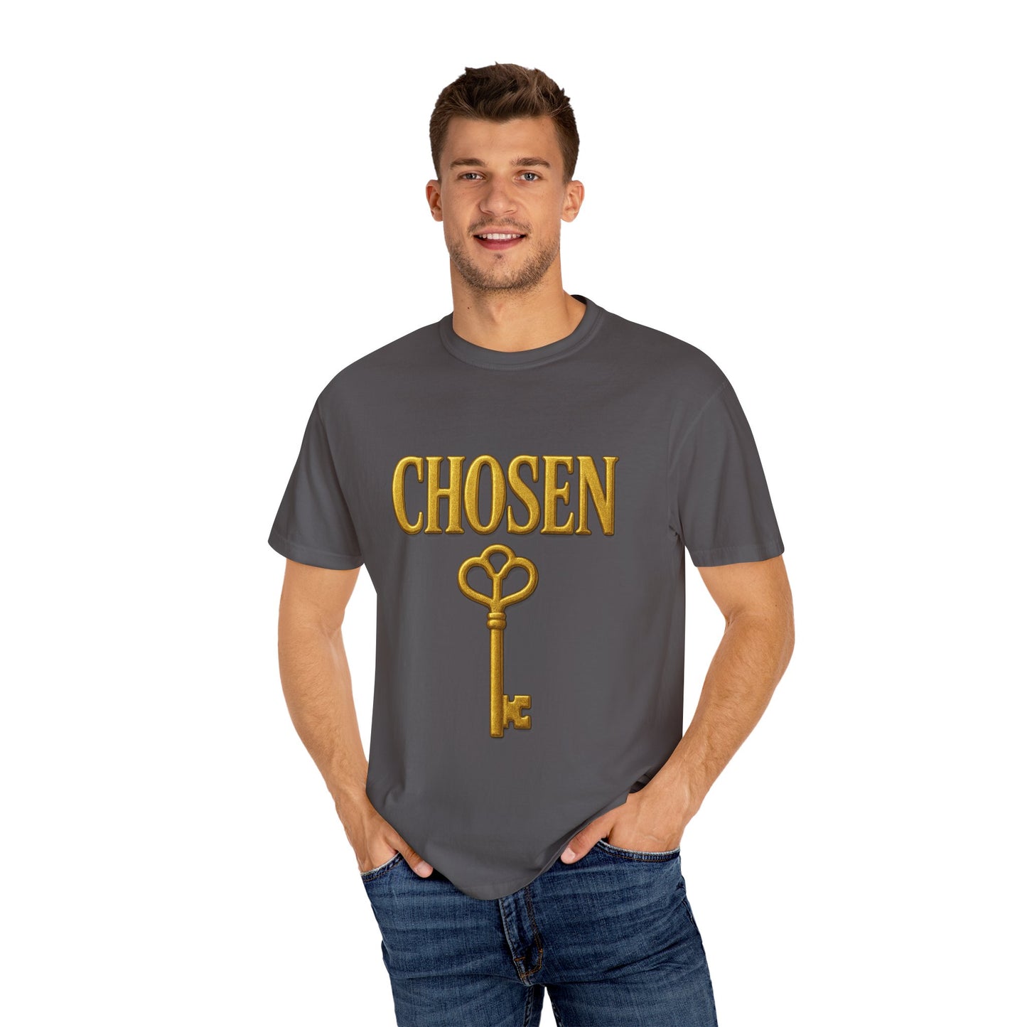 CHOSEN KEY Garment-Dyed T-shirt Unisex