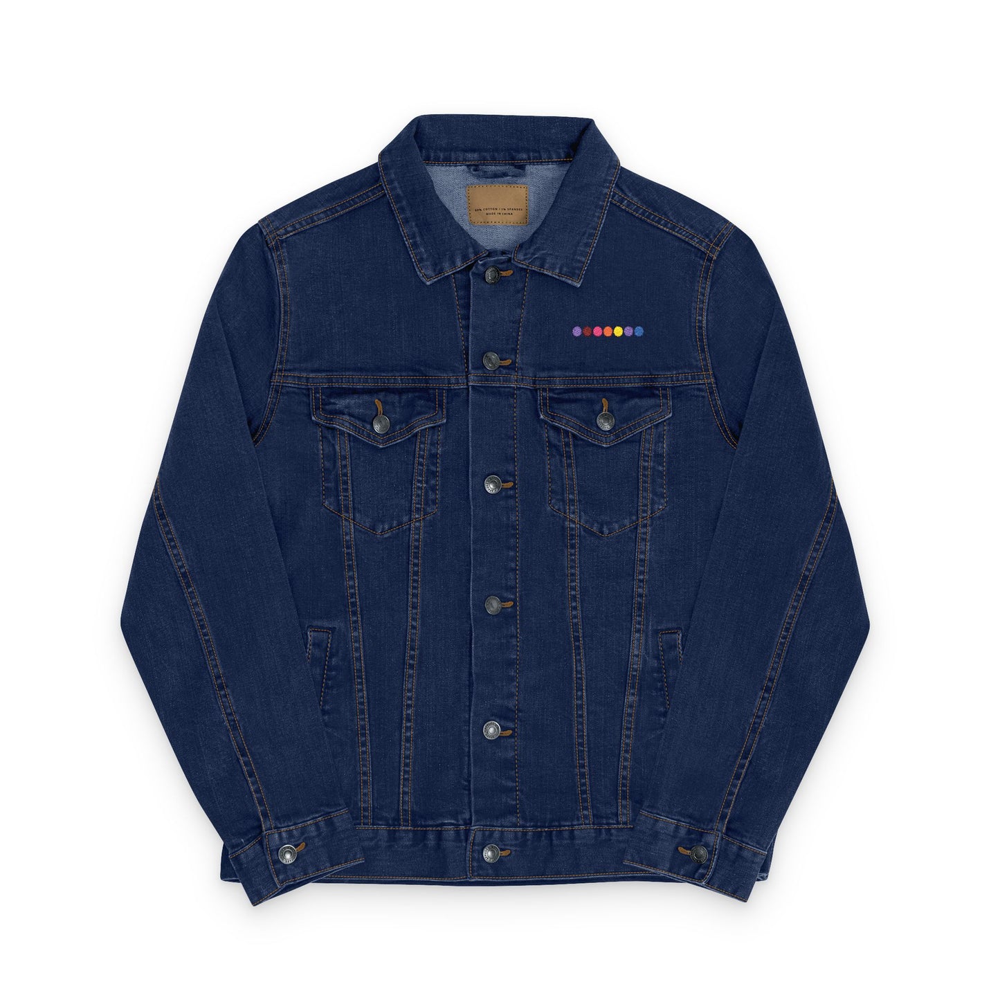 Embroidery Denim Jacket with Butterfly Design