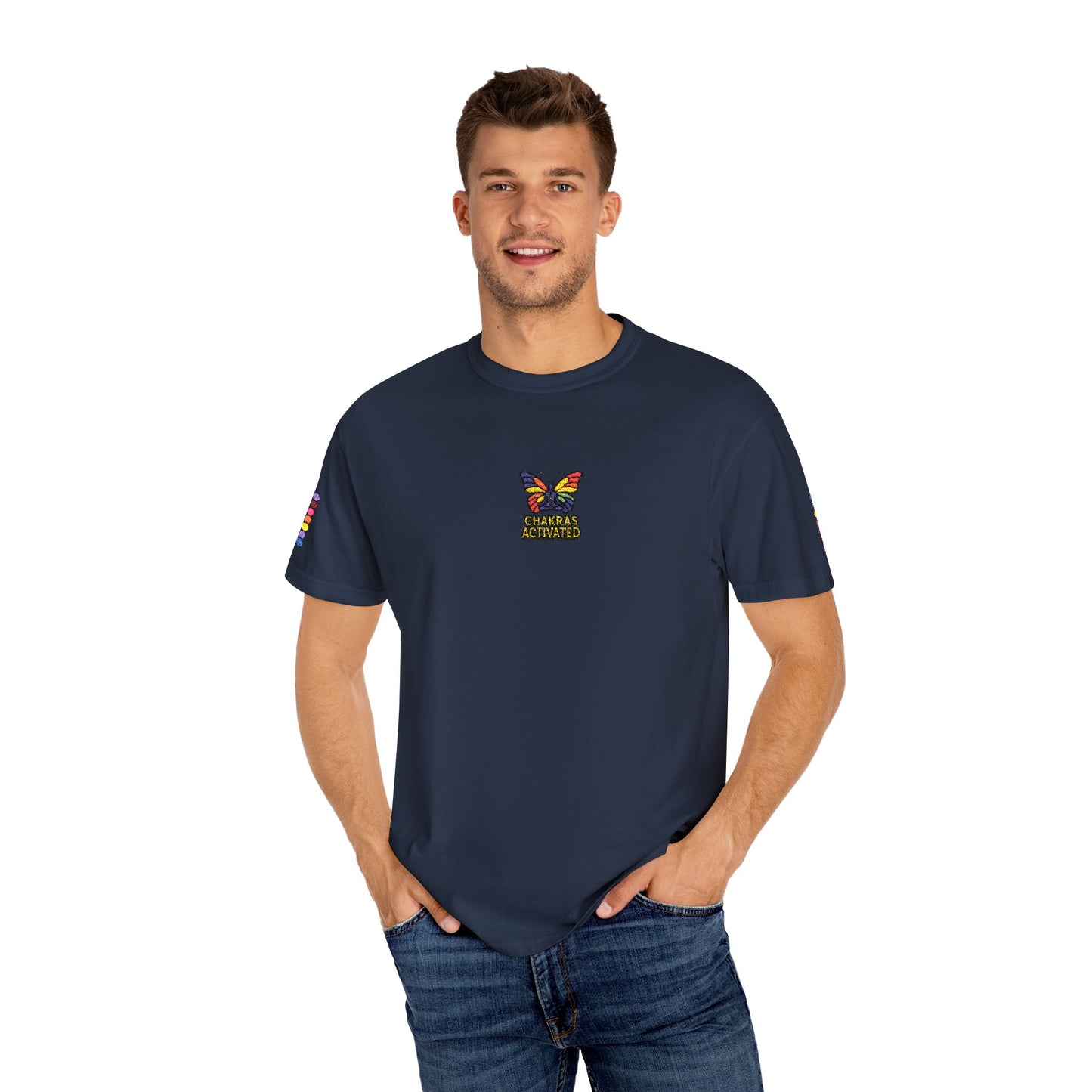 Butterfly Chakras Design Unisex T-Shirt