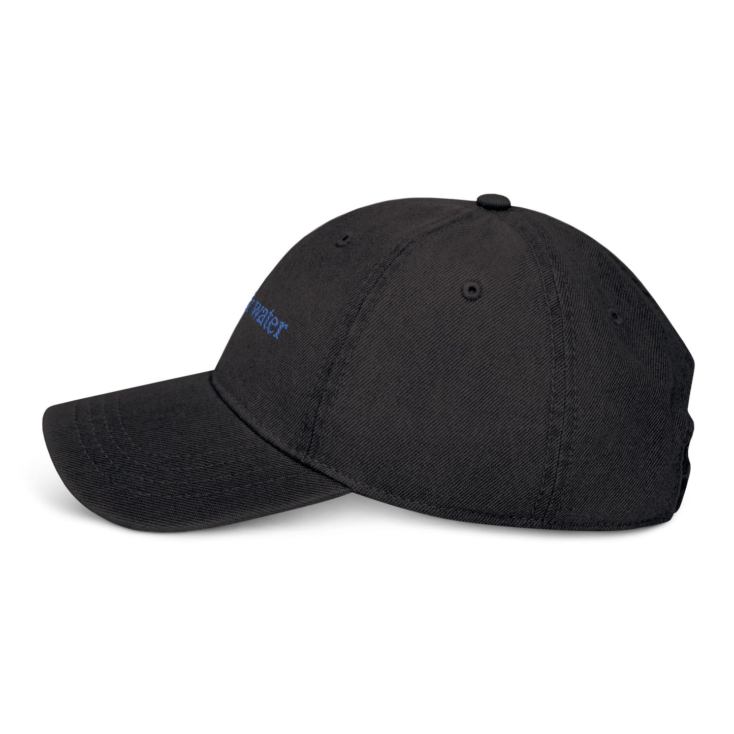 Waves & Water Embroidered Denim Hat