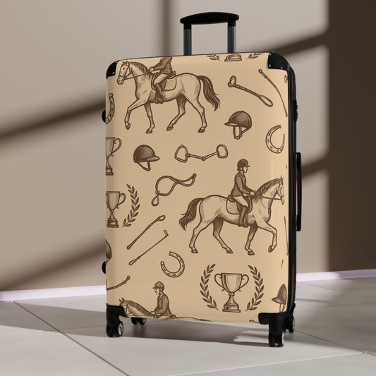 Equestrian Pattern Suitcase