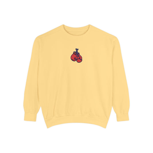 Boxing Embroidery Design Sweatshirt