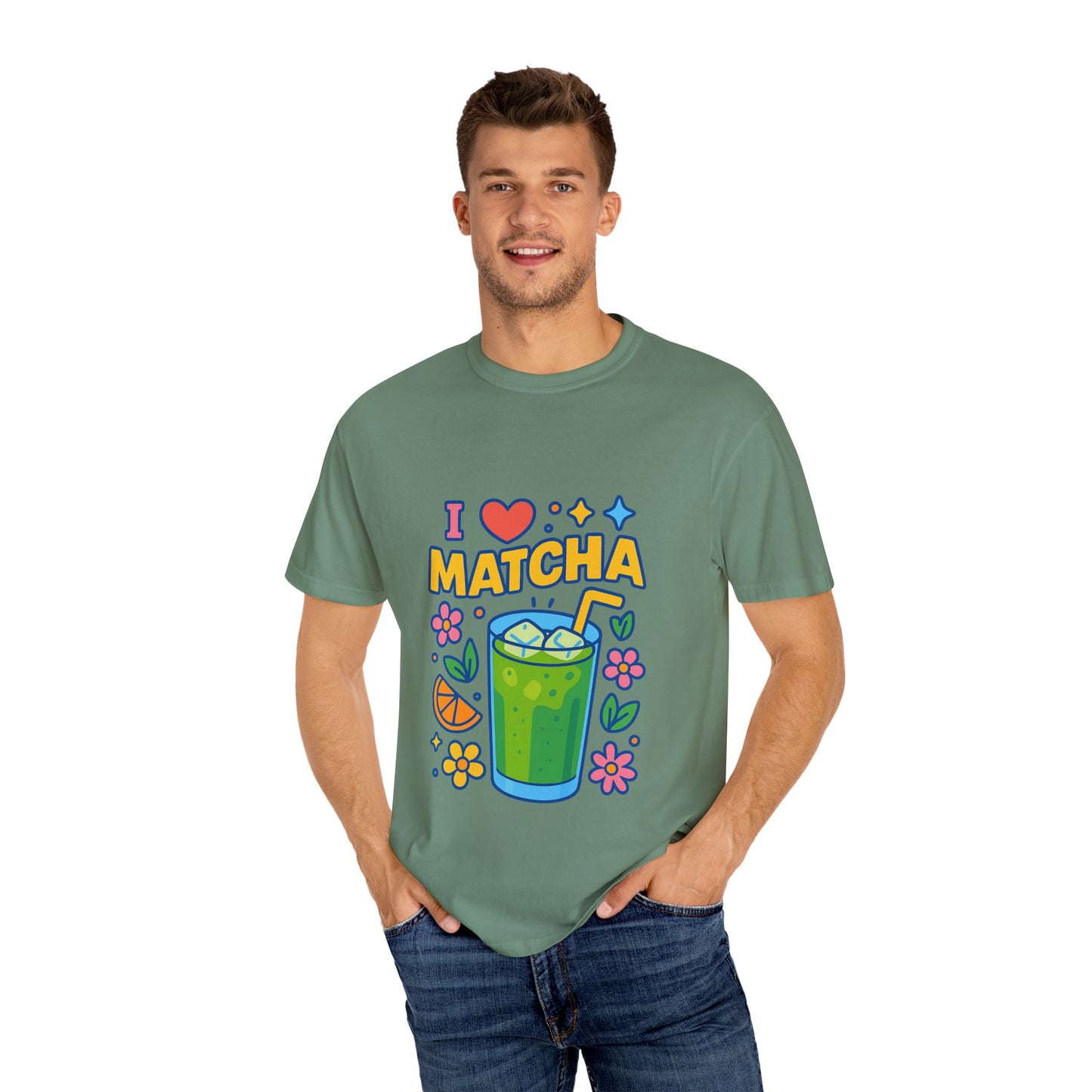 Matcha-Lover Unisex Garment-Dyed T-shirt