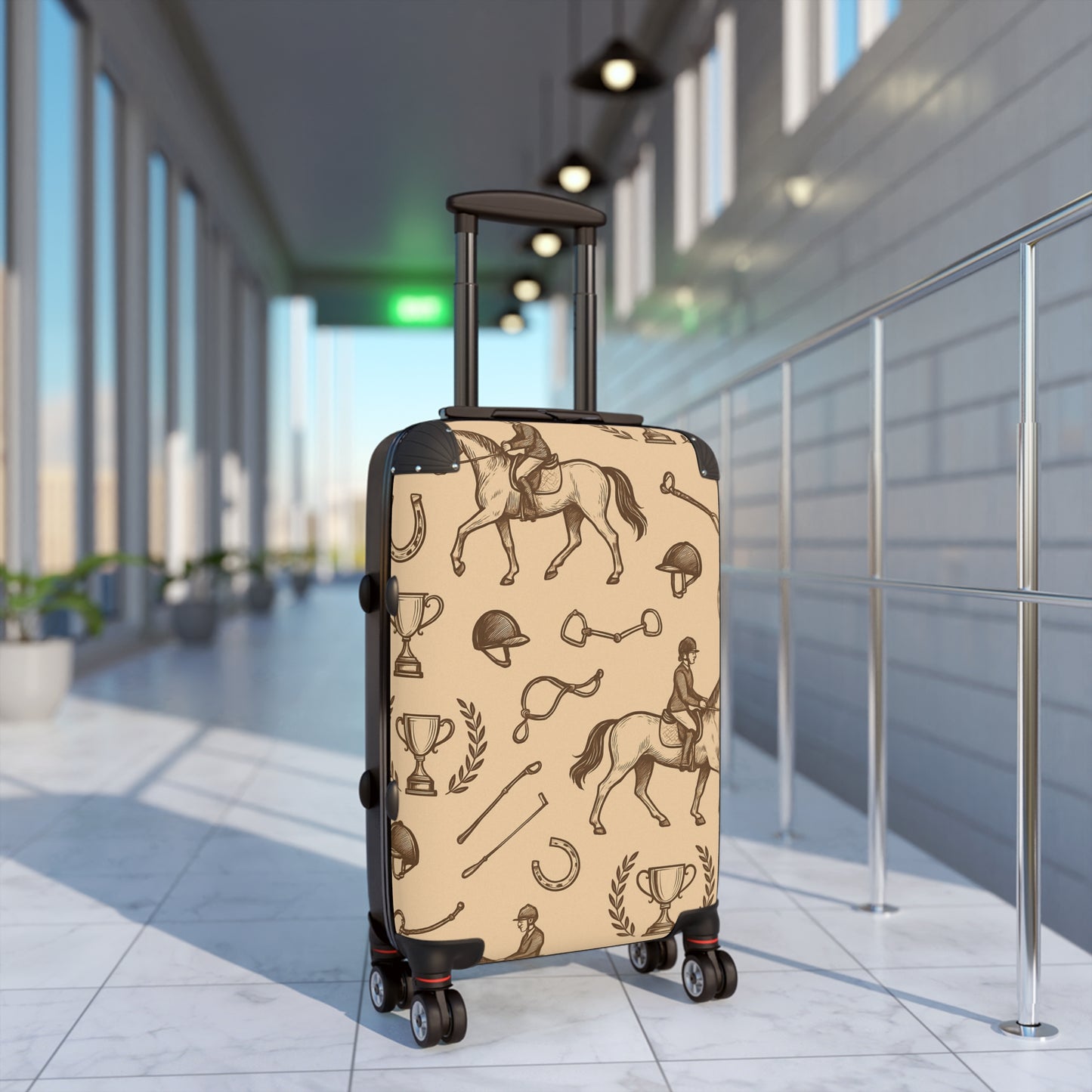 Equestrian Pattern Suitcase