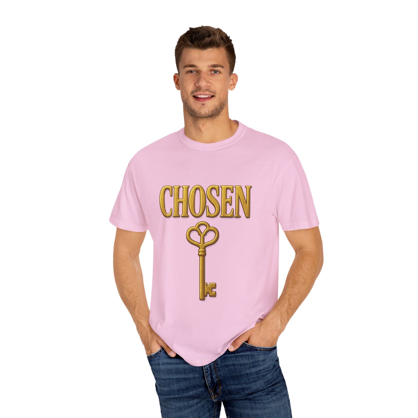 CHOSEN KEY Garment-Dyed T-shirt Unisex