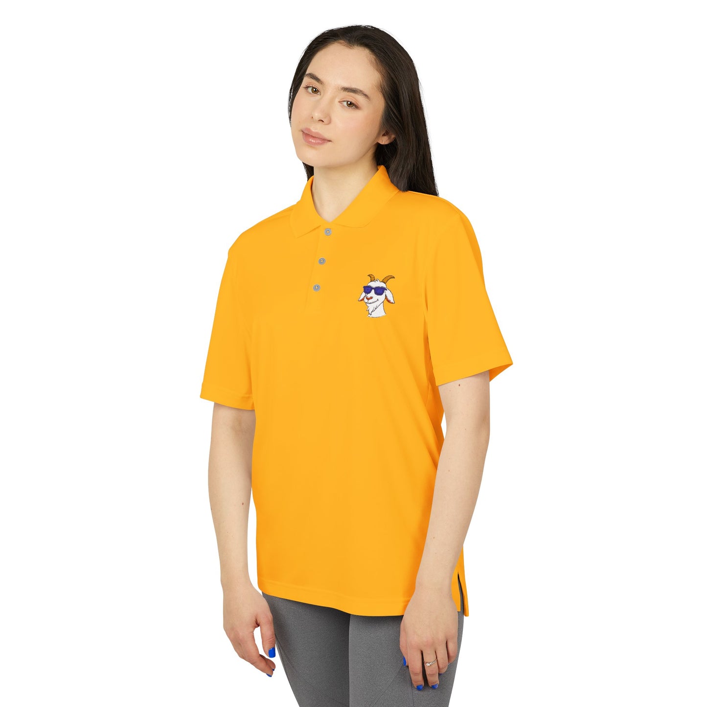 Adidas Polo Shirt with "Goat" Logo