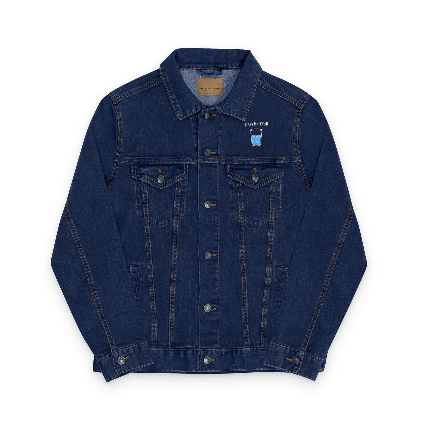 Embroidered Unisex Denim Jacket