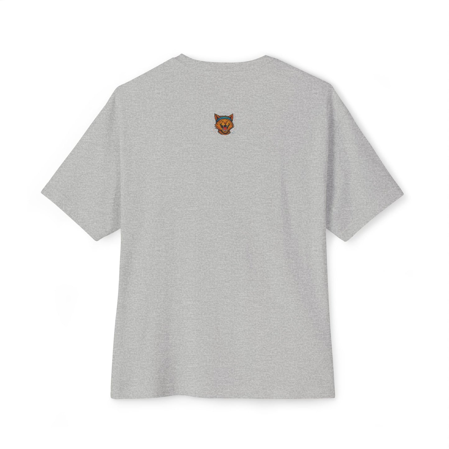 Chaotic Cat Graphic Tee, Unisex Oversized