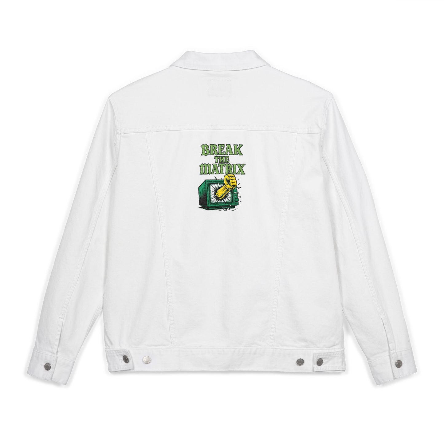 Embroidered Unisex Denim Jacket