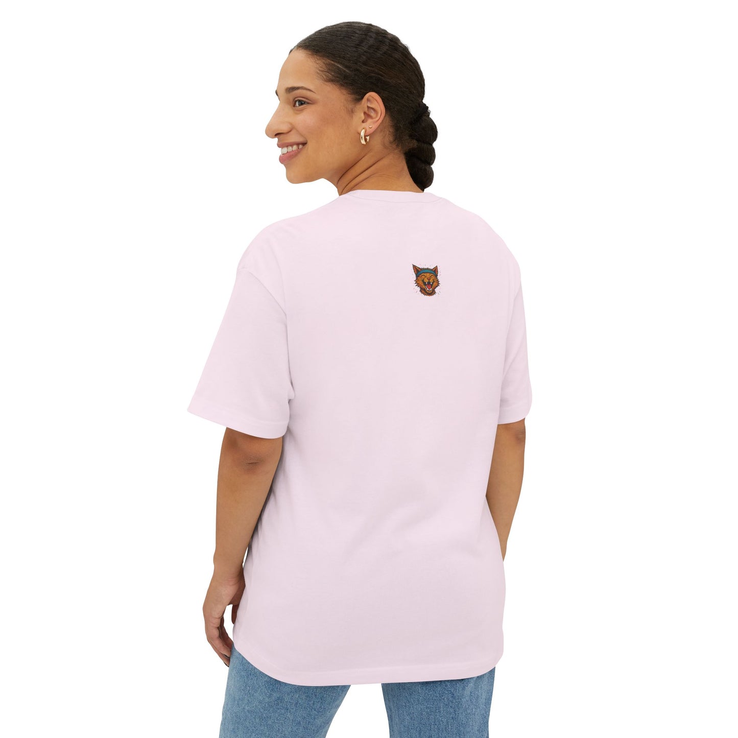Chaotic Cat Graphic Tee, Unisex Oversized