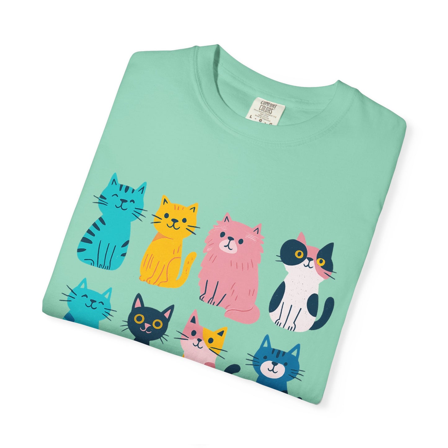 Colorful Cat T-Shirt Unisex