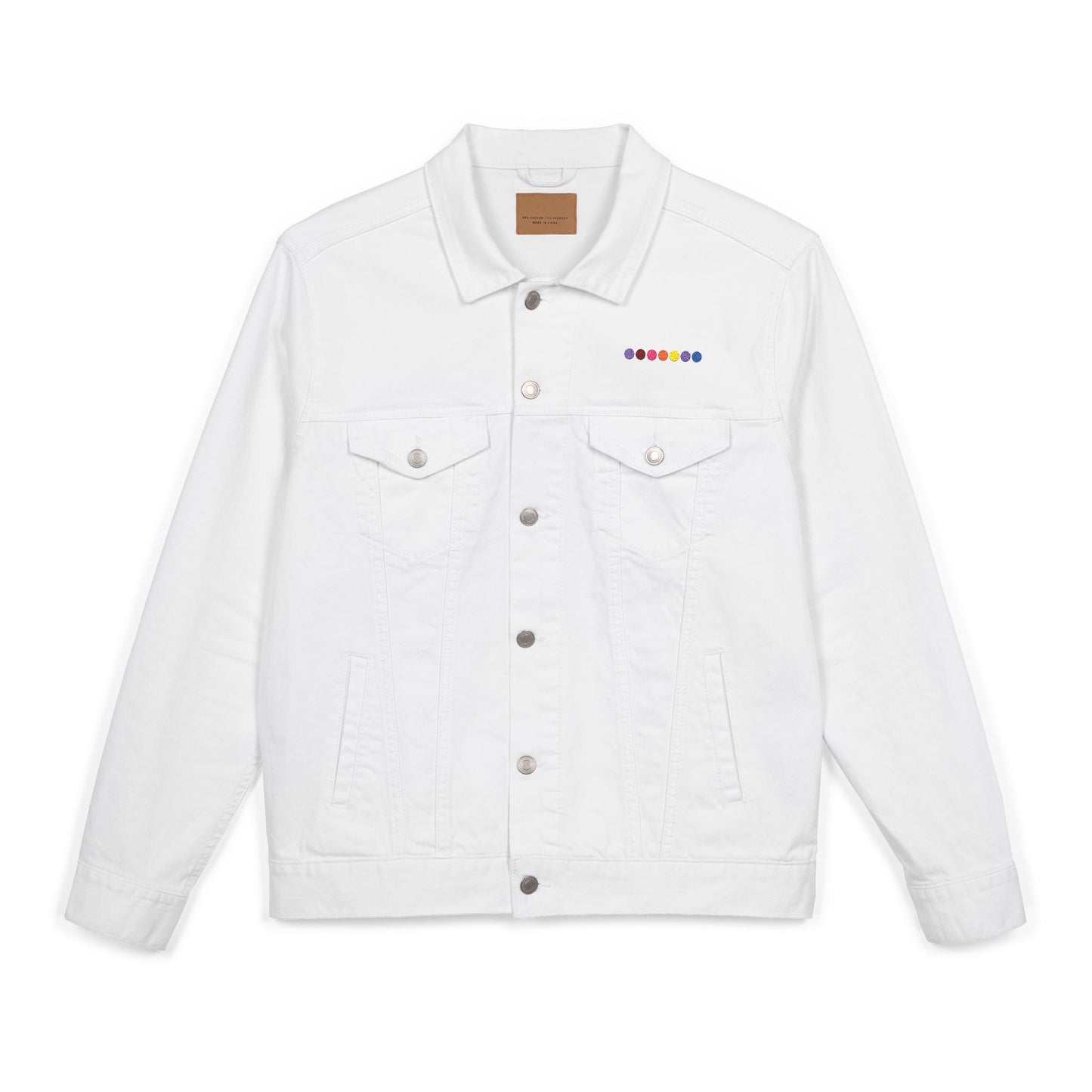 Embroidery Denim Jacket with Butterfly Design