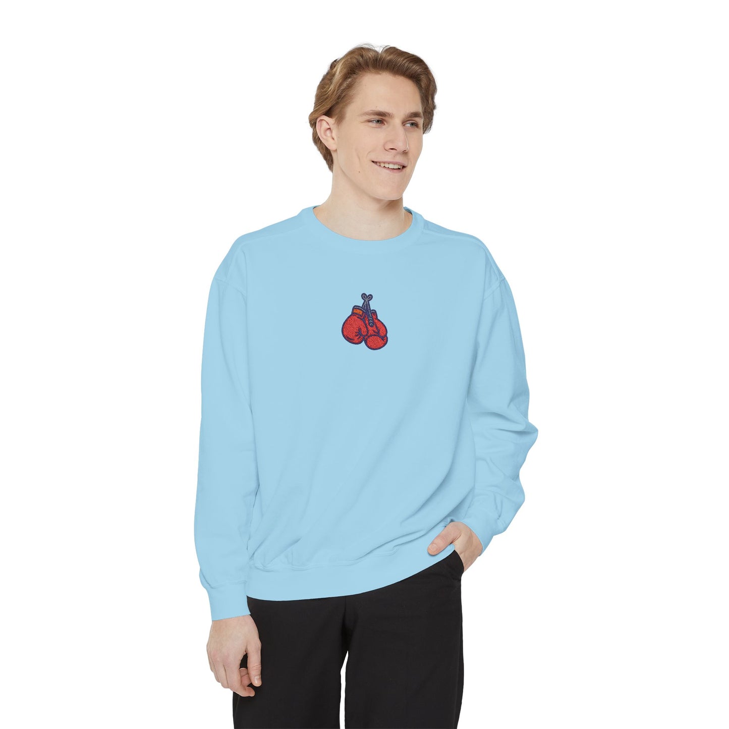 Boxing Embroidery Design Sweatshirt