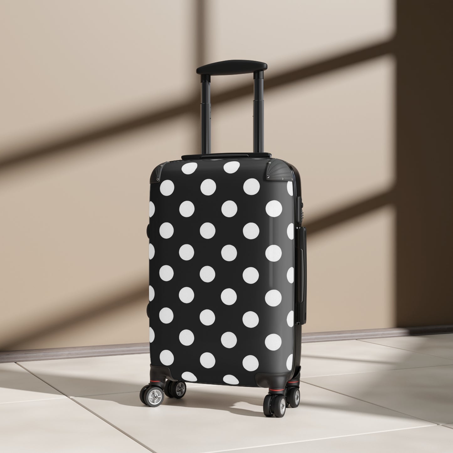 Polka Dot Suitcase for Travelers