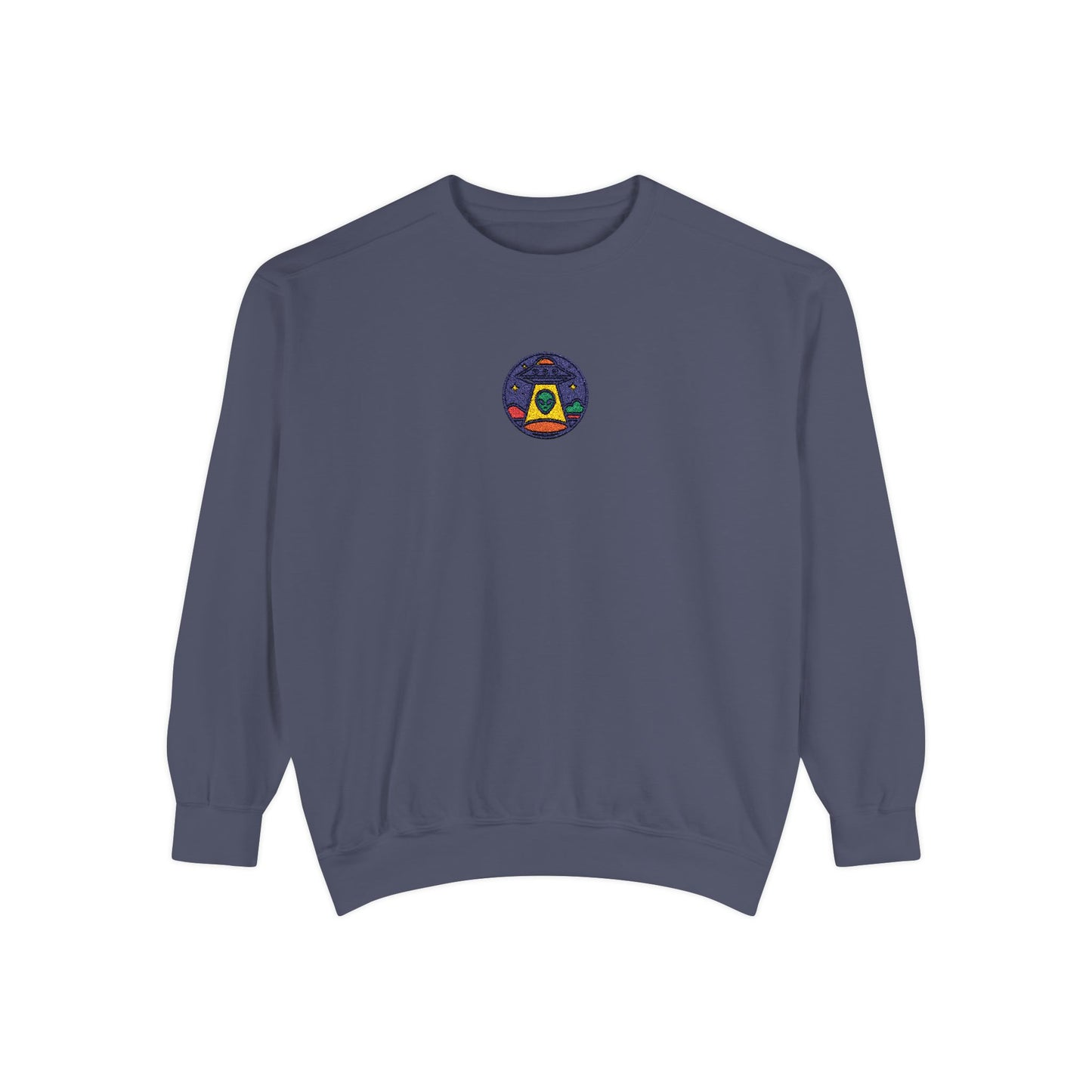 UFO Embroidery Premium Unisex Sweatshirt