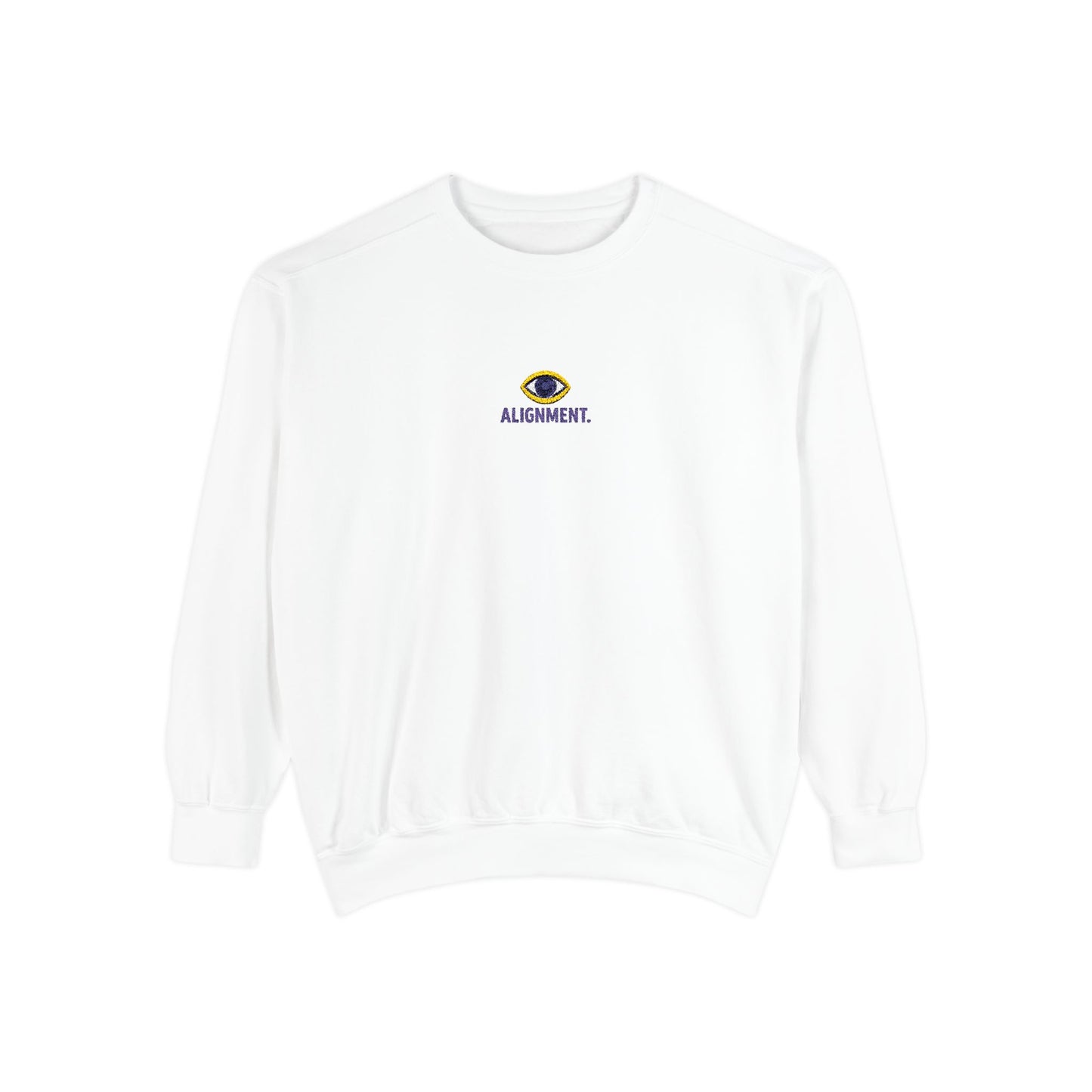 Alignment Embroidery Sweatshirt Unisex