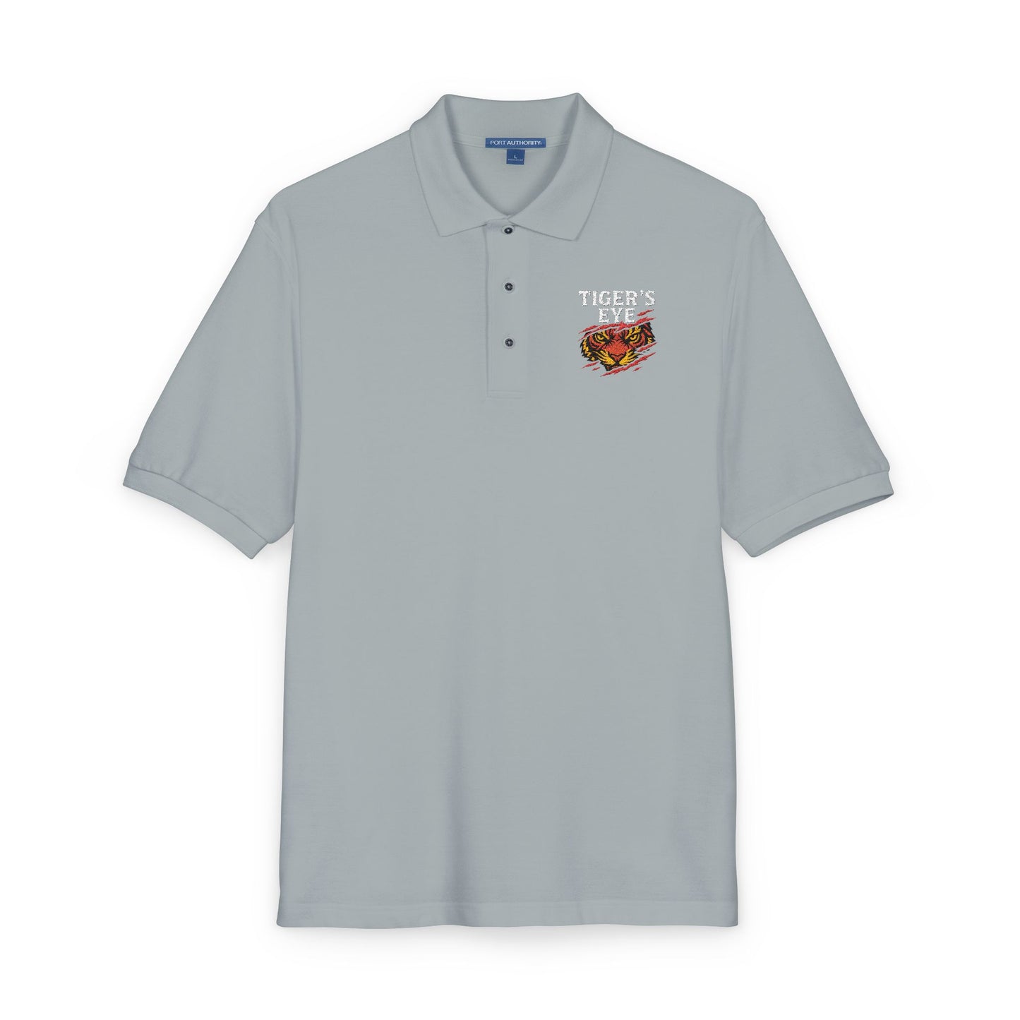 Tiger's Eye Embroidered Unisex Polo Shirt