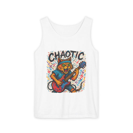 Chaotic Cat Unisex Tank Top