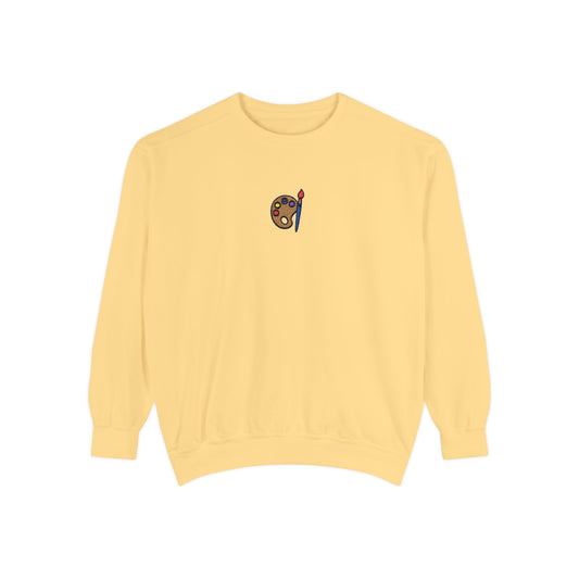 Paint Sweatshirt Embroidery Unisex