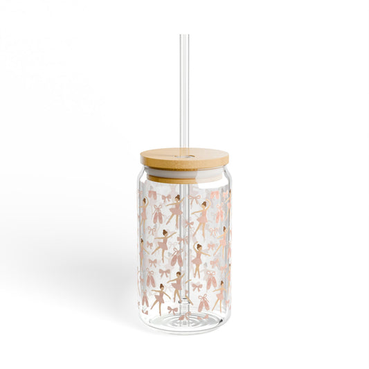 Ballerina Sipper Glass (With Straw)