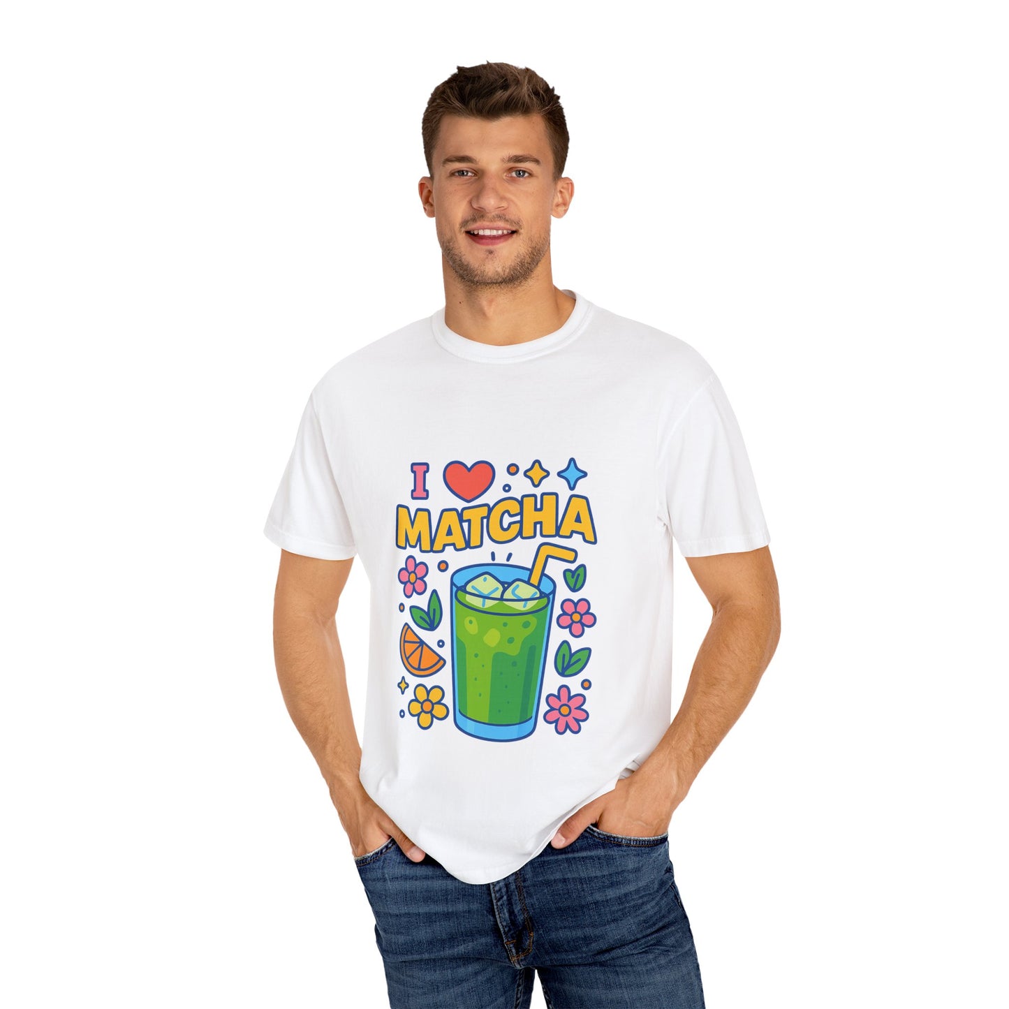 Matcha-Lover Unisex Garment-Dyed T-shirt