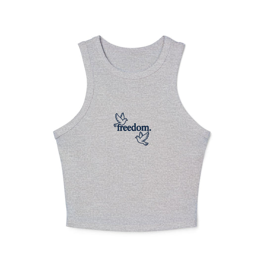 Freedom Micro Rib Racer Tank Top for Women