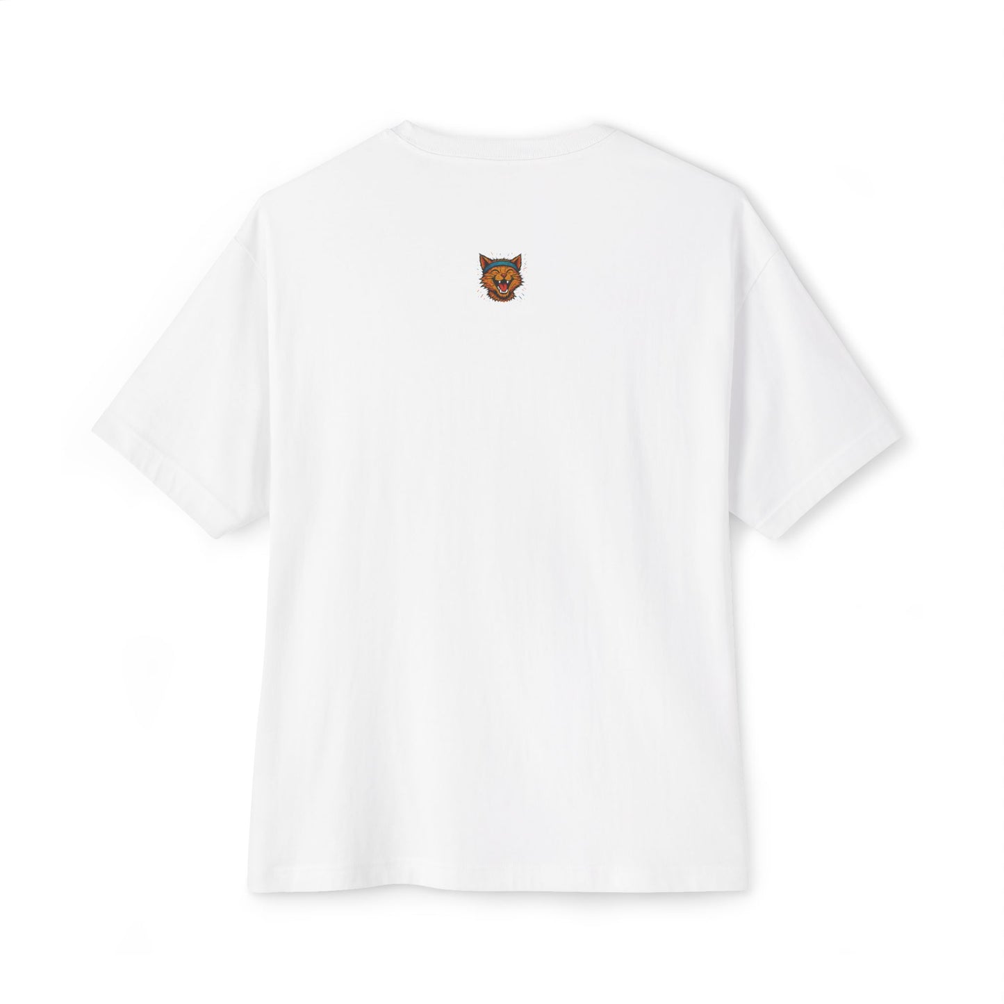 Chaotic Cat Graphic Tee, Unisex Oversized