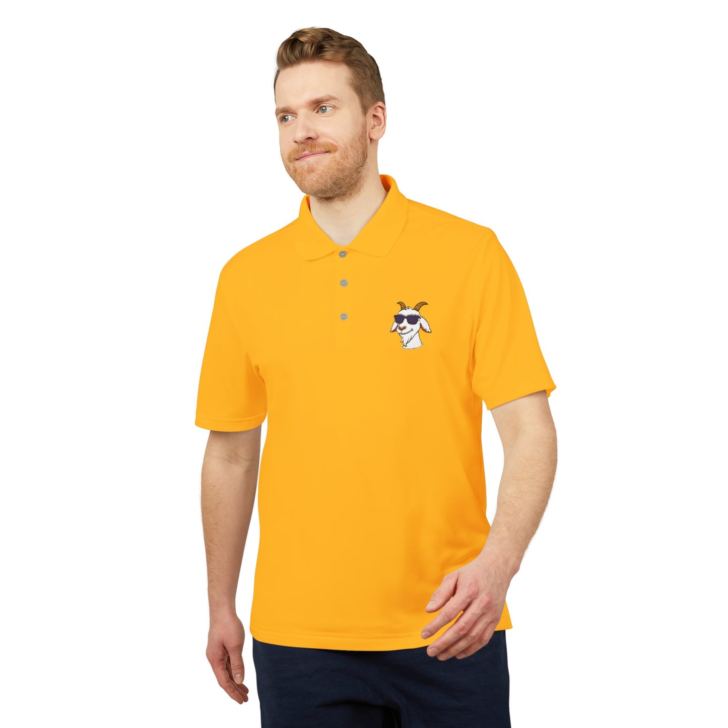 Adidas Polo Shirt with "Goat" Logo