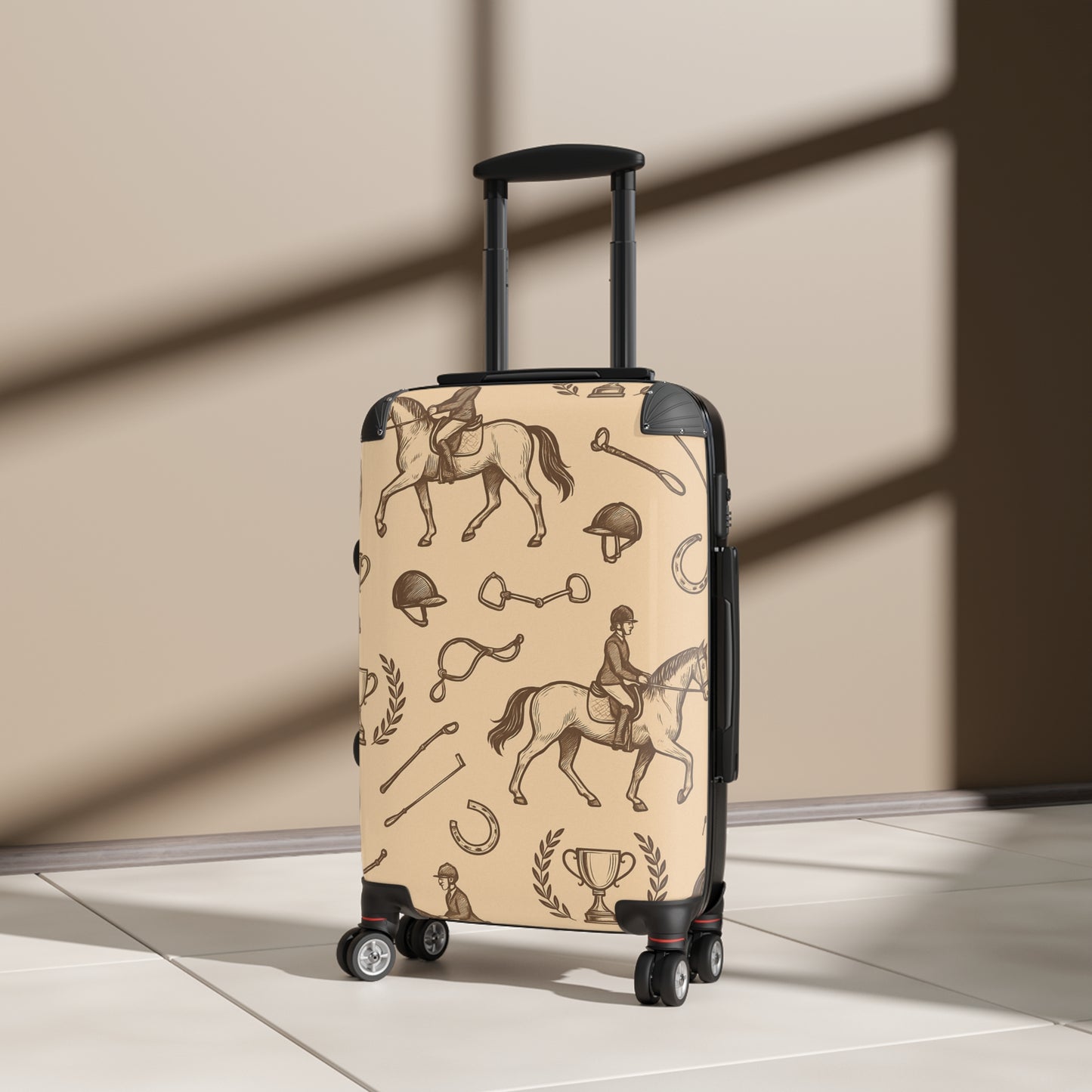 Equestrian Pattern Suitcase