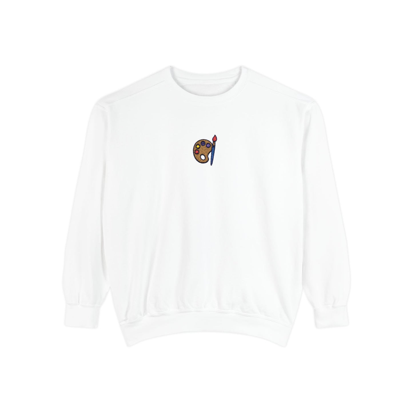 Paint Sweatshirt Embroidery Unisex