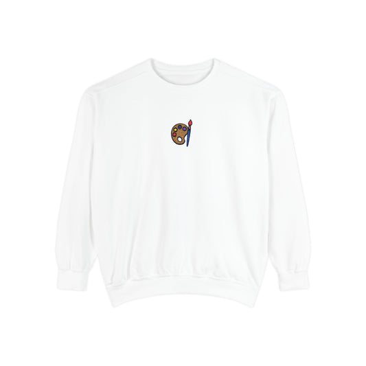 Paint Sweatshirt Embroidery Unisex