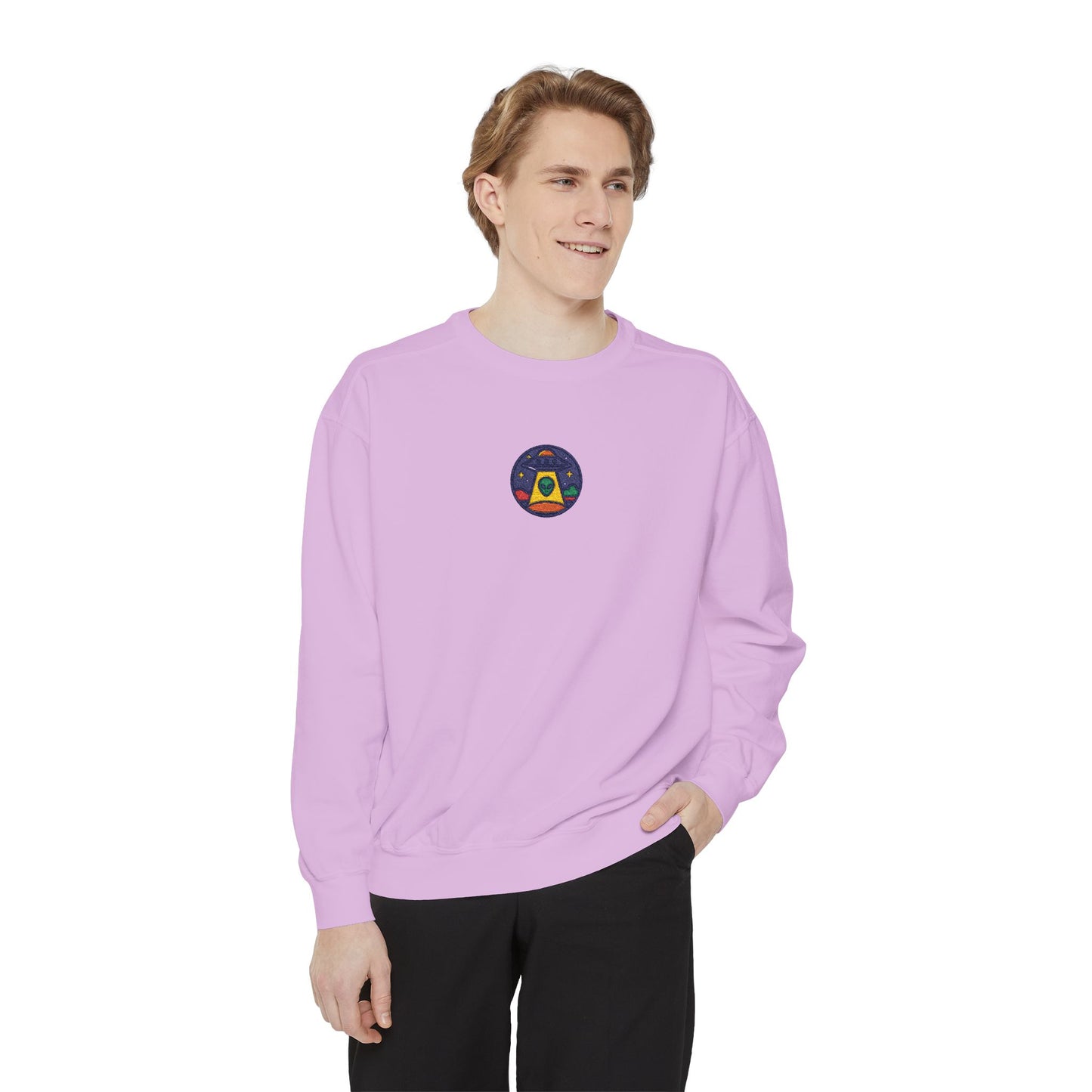 UFO Embroidery Premium Unisex Sweatshirt