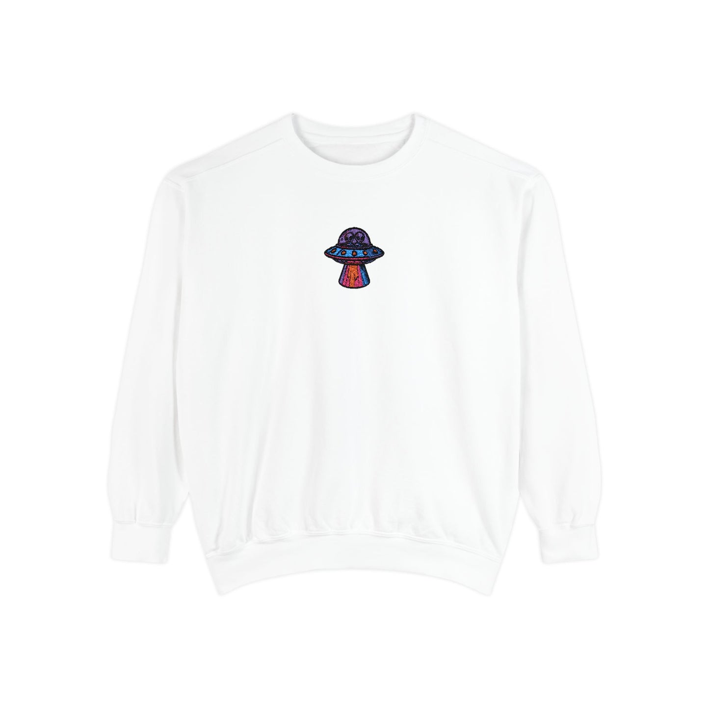 Alien UFO Embroidery Sweatshirt