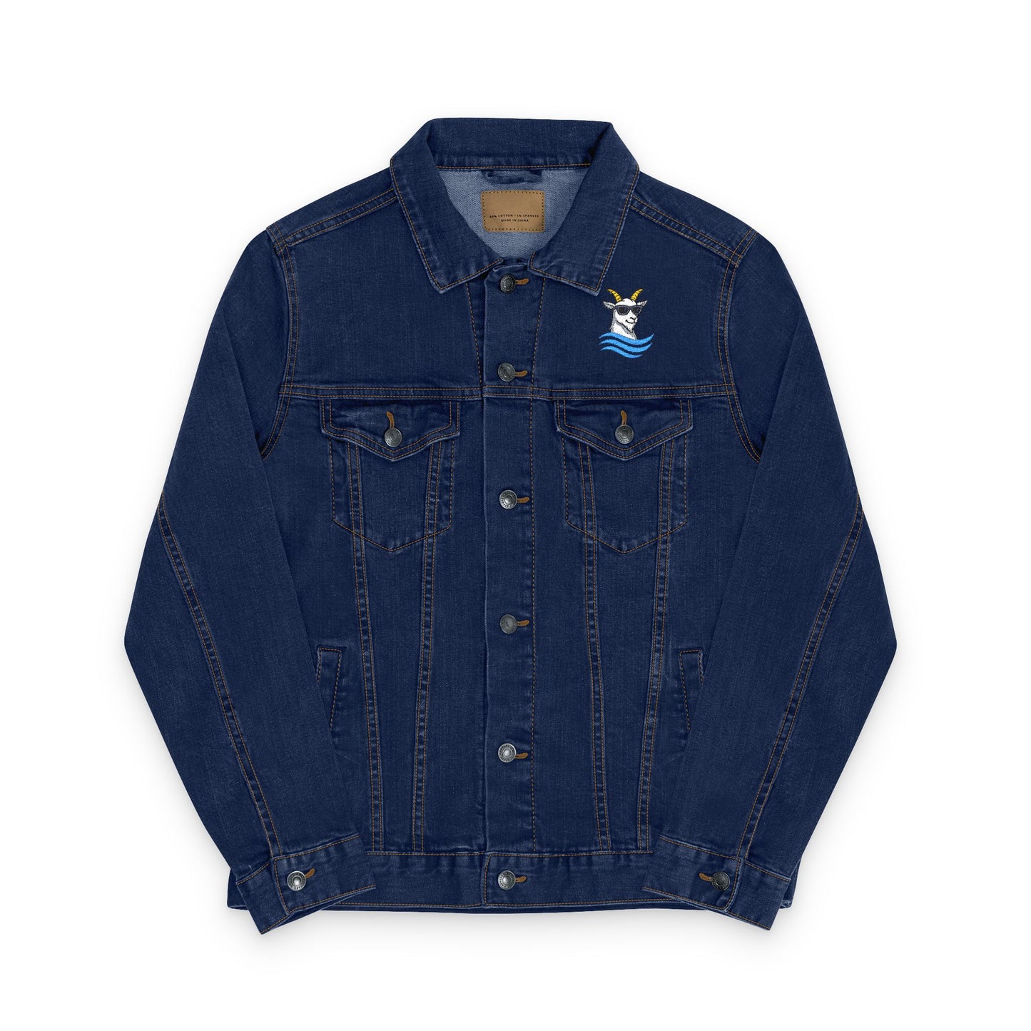 Embroidered Travel Denim Jacket