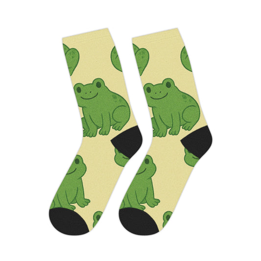 Frog-Themed Mid-Length Socks