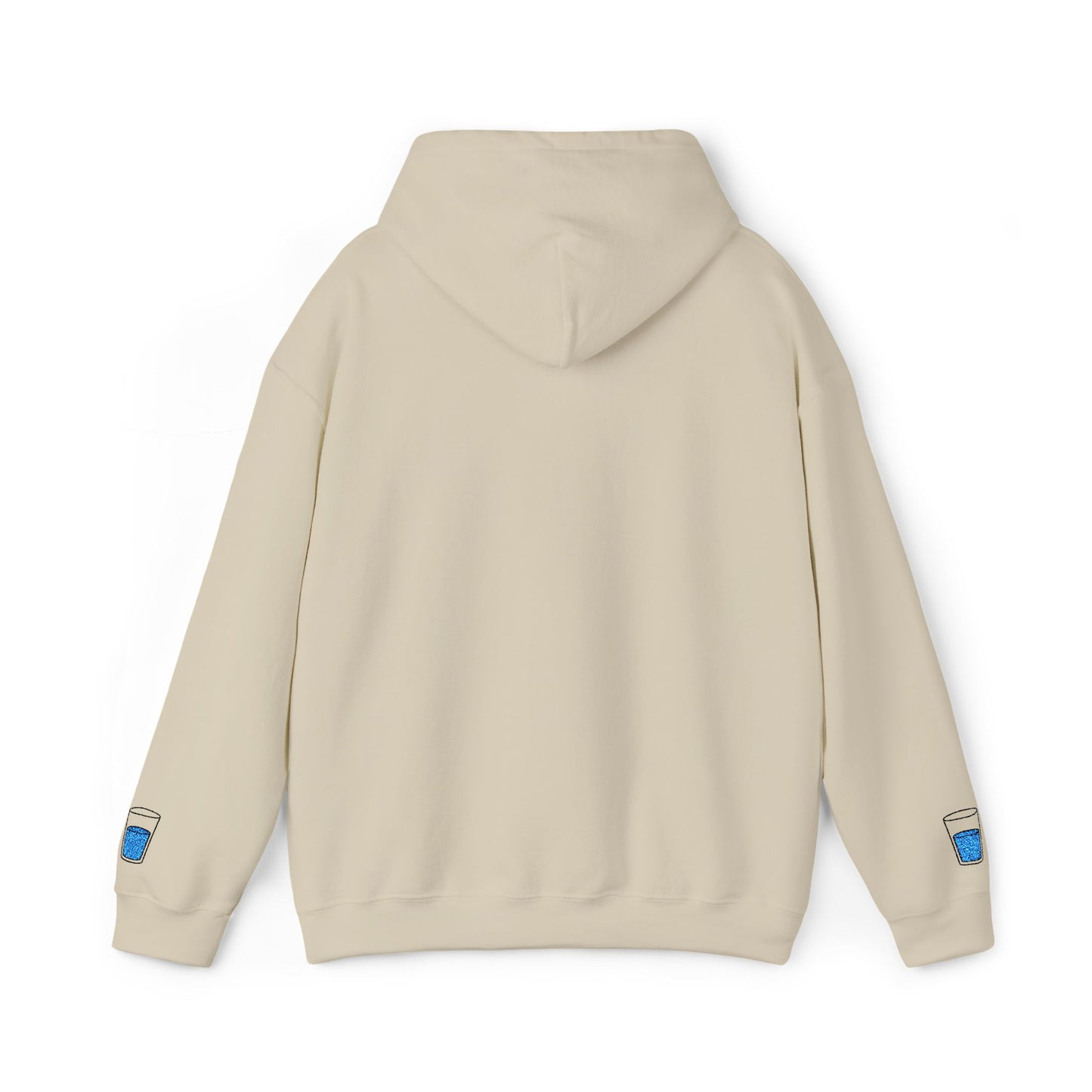 Glass Half Full with Sleeve Art Sweatshirt