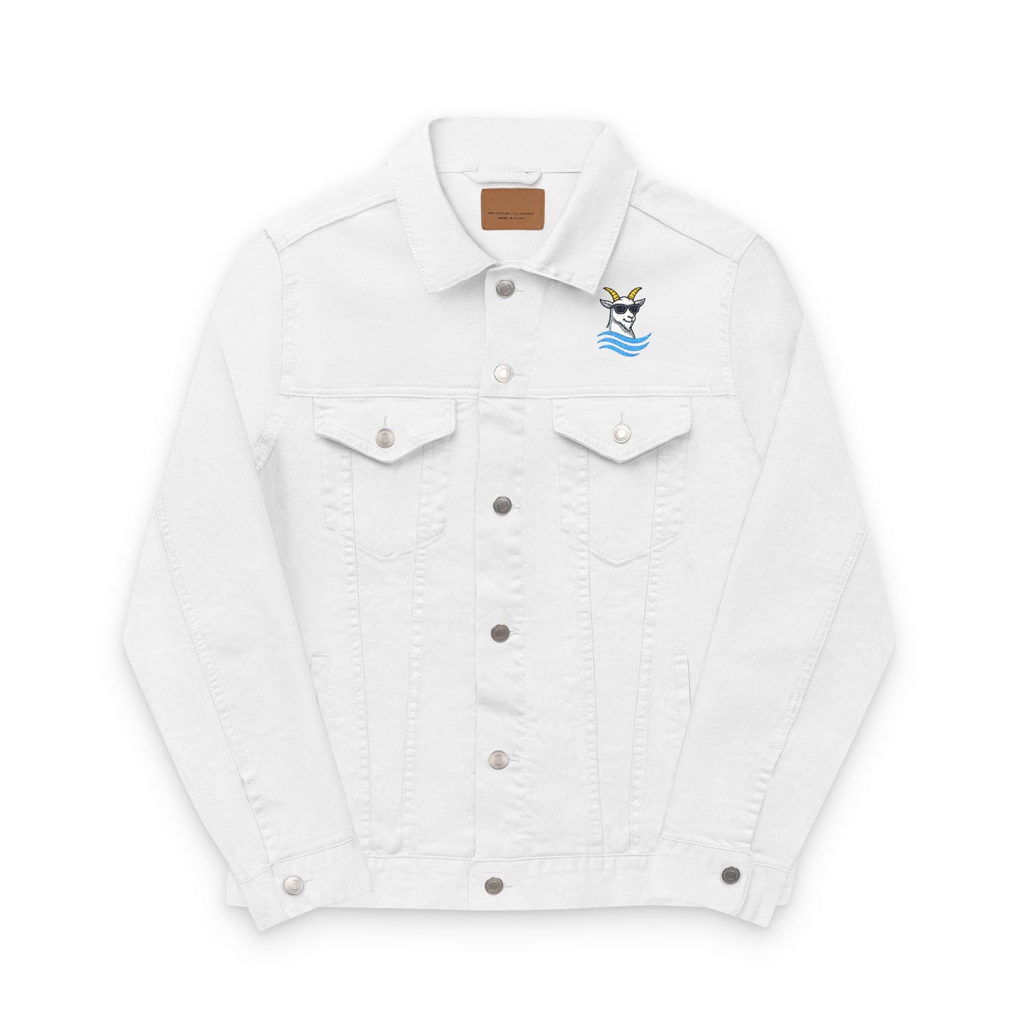 Embroidered Travel Denim Jacket