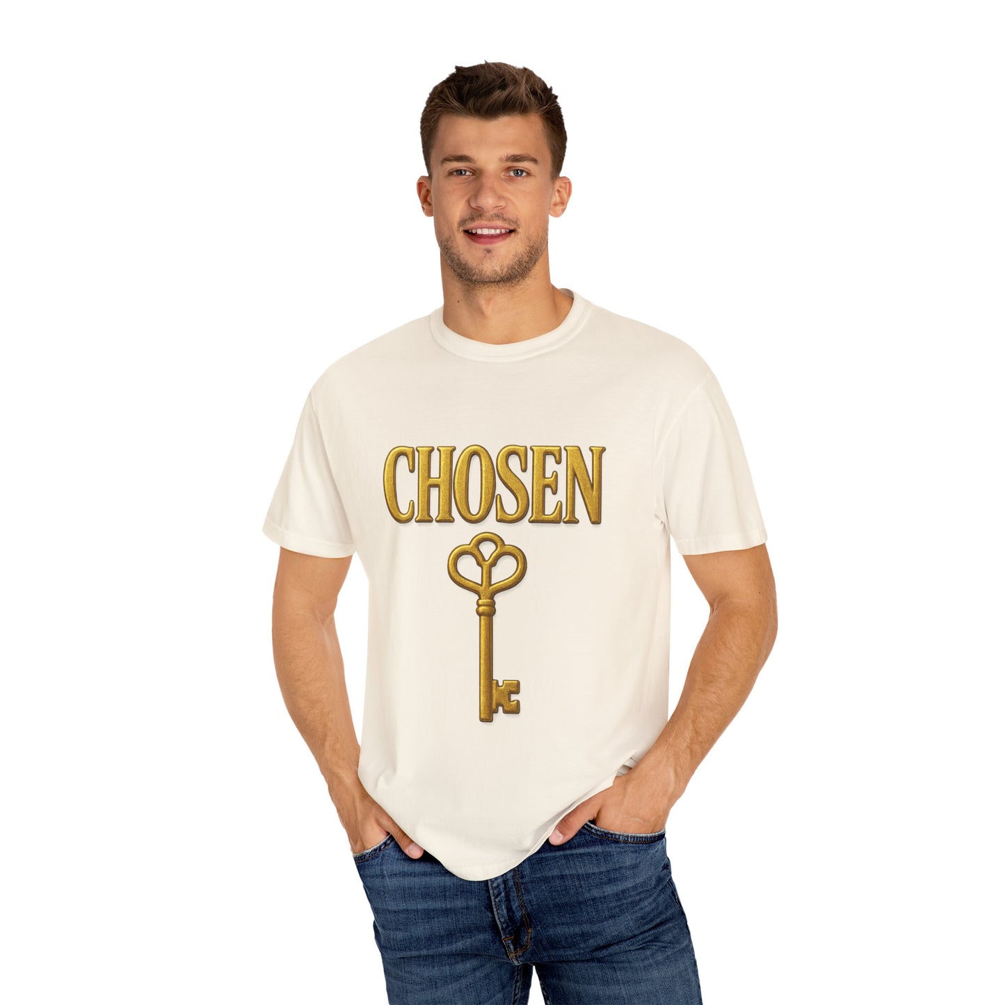 CHOSEN KEY Garment-Dyed T-shirt Unisex
